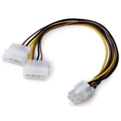 VCom Adapter 2xMolex to 6pin PCI-E VGA - CE313-0.15m