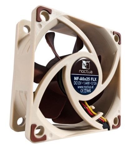 Noctua Fan 60x60x25mm 3000/2400/1600rpm NF-A6x25 FLX