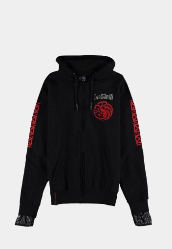 Hoodie DIFUZED GOT - House Of The Dragon - Men&#039;s Hero Item Zipper, M