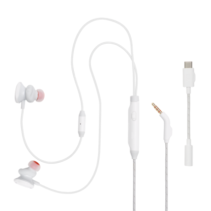 Headphones JBL Quantum 50C, In Ear, White