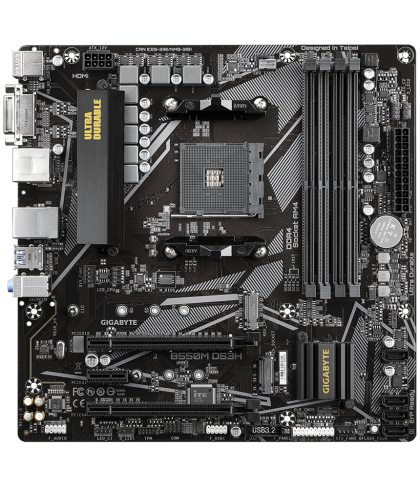 Placa de baza GIGABYTE B550M DS3H 1.x Socket AM4, 4 x DDR4