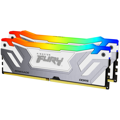 Kingston FURY Renegade 48GB 8400MHz DDR5 CL40 CUDIMM (Kit of 2) RGB White XMP