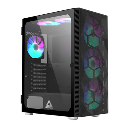 Case MONTECH X3 Mesh RGB - Black