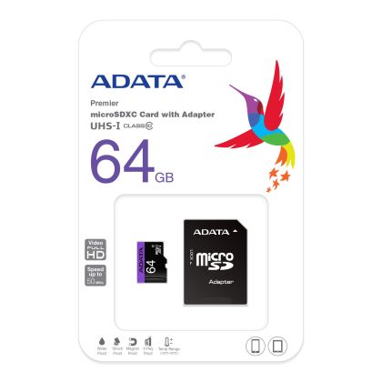 64G SDXCM+ADA UHS-I CL10 ADATA