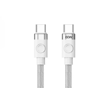 Orico Cable USB C-to-C PD 60W Charging 1.0m White - CDX-60CC-WH