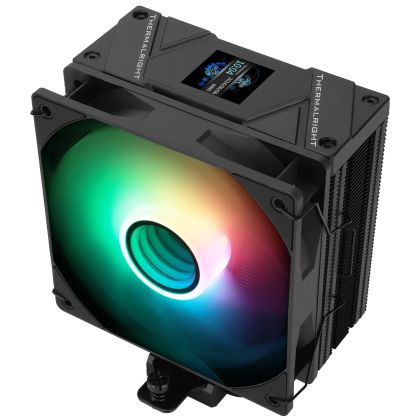 Thermalright охладител CPU Cooler Assassin Spirit 120 Vision A-RGB Black - LCD Display, Infinity Mirror