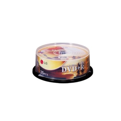 25PCS LG DVD+R/8X/CAKE BOX