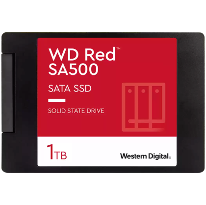 WD Red SSD SA500 NAS 1TB 2.5inch SATA III 6 Gb/s internal single-packed