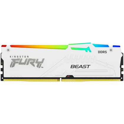 Kingston 32 GB 6000 MT/s DDR5 CL30 DIMM (Kit de 2) FURY Beast White RGB EXPO, EAN: 740617343311