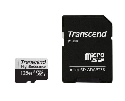 Memory Transcend 128GB micro SD w/ adapter U1, High Endurance