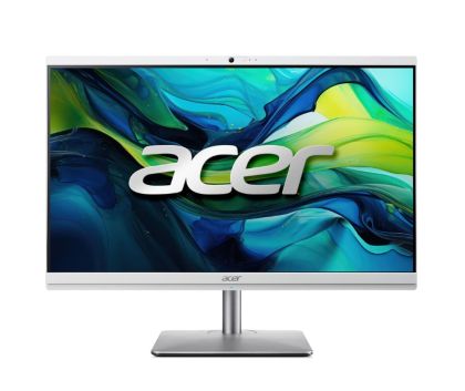 Настолен компютър Acer Aspire C24-195ES, 23.8" FHD(1920x1080) non touch, Intel Core Ultra 5 125U (up to 4.30GHz, 12MB ), 1*16GB DDR5, 512GB PCI-e SSD +M.2 free slot, no DVD, Intel Graphics, Kbd & Mouse Wireless, RJ-45, WiFi AX & BT, Height Adj., No OS, 2Y