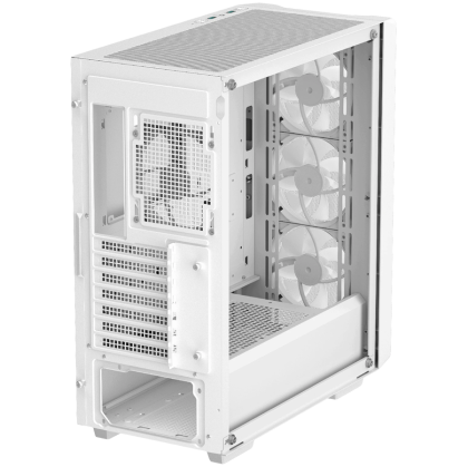 DeepCool CC560 MESH WH V2, Mid Tower, Mini-ITX/Micro-ATX/ATX, 2xUSB3.0, 1xAudio, 4x120mm Pre-Installed ARGB Fans, Tempered Glass, Mesh Panel, White, R-CC560-WHAMA4-G-2