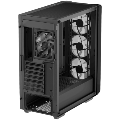 DeepCool CC560 MESH V2, Mid Tower, Mini-ITX/Micro-ATX/ATX, 2xUSB3.0, 1xAudio, 4x120mm Pre-Installed ARGB Fans, Tempered Glass, Mesh Panel, Black, R-CC560-BKAMA4-G-2