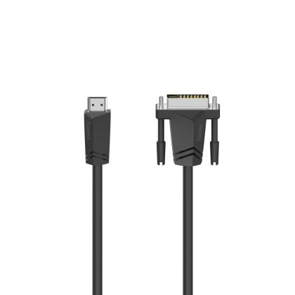 Kablo HAMA 205018, HDMI erkek - DVI/D erkek, 1,5 m, Korumalı, Siyah