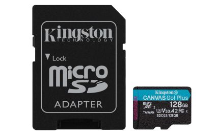 Hafıza kartı Kingston Canvas Go! Artı microSDXC 128GB