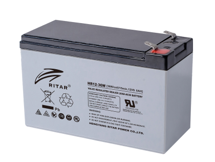 Lead Battery (HR12-36W) VRLA 12V / 9Ah  - 151 / 65 / 94 mm T2 RITAR