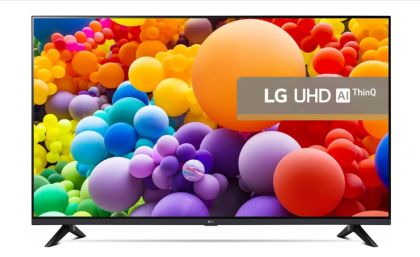 Телевизор LG 65UT73003LA, 65" 4K UltraHD TV 4K (3840 x 2160), DVB-T2/C/S2, webOS 24 Smart TV, ThinQ AI, Alpha 5 AI 4K Gen7, WiFi, HDR10, ALLM/HGiG, AI Upscaling, AI Sound(Virtual 9.1.2 Up-mix), AirPlay, Quick Card, HDMI eARC, CI, LAN, USB, Bluetooth, 2 Po