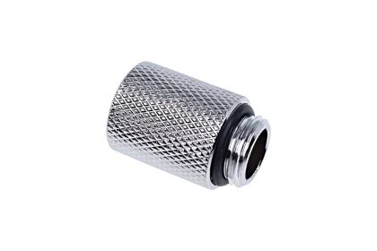 Alphacool Eiszapfen extension 20 mm G1/4 outer thread to G1/4 inner thread - chrome