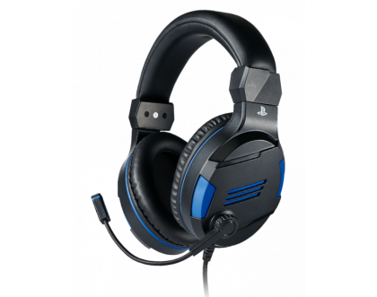 Căști Gaming Nacon Bigben PS4 Official Headset V3, Microfon, Negru/Albastru