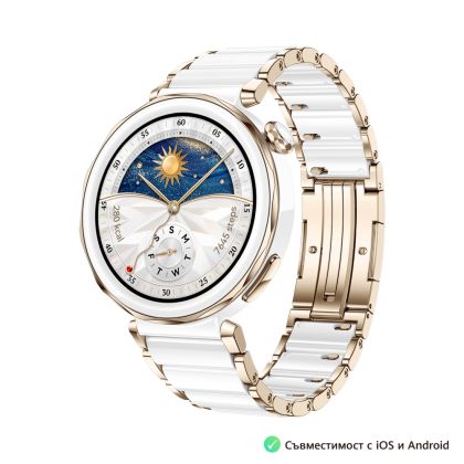 Huawei Watch GT5 Pro Jana-B29C, 1.32" Amoled 466x466, PPI 352, BT5.2, BLE/BR/EDR, 323mAh, scufundări libere la 40 de metri, Sistem HUAWEI TruSense, analiză ECG, Durată de viață a bateriei de până la 7 zile, Compatibil cu Dispozitive iOS și Android, cerami