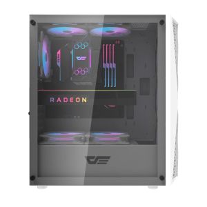 Darkflash кутия Case ATX - DK352 White - 4 fans included