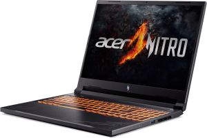 Лаптоп Acer Nitro 16, ANV16-71-71N0, Intel Core i7-14650HX (up to 5.2GHz, 30MB), 16" WUXGA (1920x1200)IPS, 165Hz, 16GB DDR5(1 slot free), 1024GB PCIe NVMe SSD, GeForce RTX 4060 8GB GDDR6, Wi-Fi 6 AX201+BT5.1, Killer E2650, HD Cam, KB Backlight, No OS, Bla