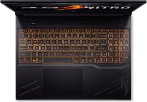 Лаптоп Acer Nitro 16, ANV16-71-71N0, Intel Core i7-14650HX (up to 5.2GHz, 30MB), 16" WUXGA (1920x1200)IPS, 165Hz, 16GB DDR5(1 slot free), 1024GB PCIe NVMe SSD, GeForce RTX 4060 8GB GDDR6, Wi-Fi 6 AX201+BT5.1, Killer E2650, HD Cam, KB Backlight, No OS, Bla