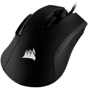 Mouse pentru jocuri Corsair IRONCLAW RGB, FPS/MOBA, negru, LED RGB iluminat din spate, 18000 DPI, optic (versiunea UE), EAN:0843591061933