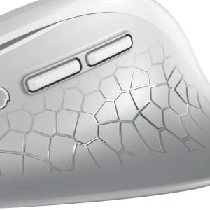 CHERRY Stream ергономична безшумна мишка Comfort, 6 бут, 4000dpi, бяла
