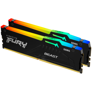 Kingston 64 GB 6000 MT/s DDR5 CL36 DIMM (Kit de 2) FURY Beast RGB EXPO, EAN: 740617331882