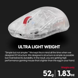 Pulsar Wireless Gaming Mouse X2H Mini Superclear [LTD 3000] - 1K