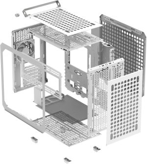 Case Cooler Master QUBE 500 Flatpack White