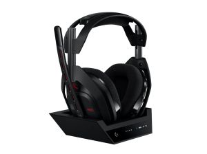 Logitech Astro A50 Lightspeed безжични слушалки със станция , черни