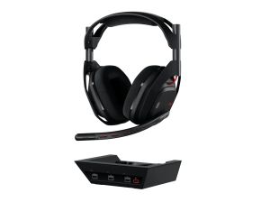 Logitech Astro A50 Lightspeed безжични слушалки със станция , черни