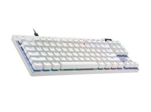 Logitech G Pro X Rapid TKL Mechanical Gaming Keyboard - White, magnetic-analog switch