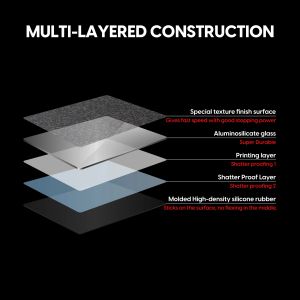 Superglide професионален стъклен геймърски пад за мишка Gaming Glass Mousepad Superglide Pad v2 XL Red - 490 x 420 mm