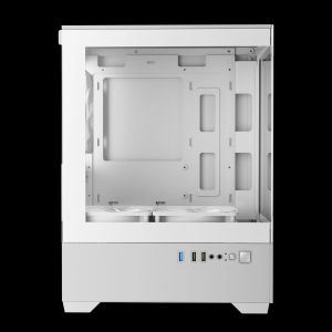 Gamdias Case mATX - AURA GC9M White - 3 x 120 mm A-RGB, Tempered Glass