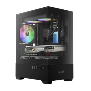 Gamdias Case mATX - AURA GC9M - 3 x 120 mm A-RGB, Tempered Glass