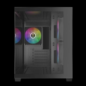 Gamdias Case mATX - AURA GC10M - 3 x 120 mm A-RGB, Tempered Glass