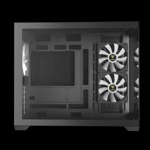 Gamdias Case mATX - AURA GC10M - 3 x 120 mm A-RGB, Tempered Glass