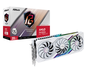 Graphic card ASROCK RX 7900 XT Phantom Gaming White OC 20GB GDDR6