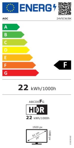 Монитор AOC 24V5CW/BK, 23.8