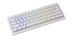 Ducky професионална геймърска механична клавиатура Professional Gaming Mechanical Keyboard One X Mini Wireless White - Ducky AI Switches [Linear], Bluetooth