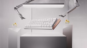 Ducky професионална геймърска механична клавиатура Professional Gaming Mechanical Keyboard One X Mini Wireless White - Ducky AI Switches [Linear], Bluetooth