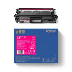 BROTHER TN-821XLM Super High Yield Magenta Toner Cartridge for EC Prints 9000 pages