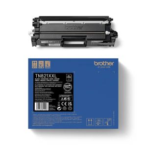 BROTHER TN-821XXLBK Ultra High Yield Black Toner Cartridge for EC Prints 15000 pages