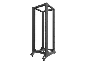 Комуникационен шкаф Lanberg open rack 32U  600x800, black
