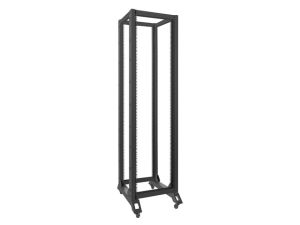 Комуникационен шкаф Lanberg open rack 42U  600x800, black