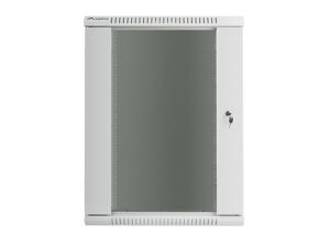 Комуникационен шкаф Lanberg rack cabinet 19" wall-mount 18U / 600x450 for self-assembly (flat pack), grey