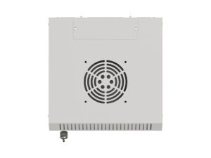 Комуникационен шкаф Lanberg rack cabinet 10" wall-mount 9U/300x300 (flat pack) with glass door grey